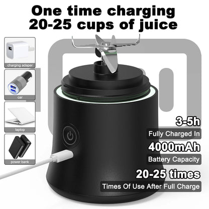 Portable juice blender